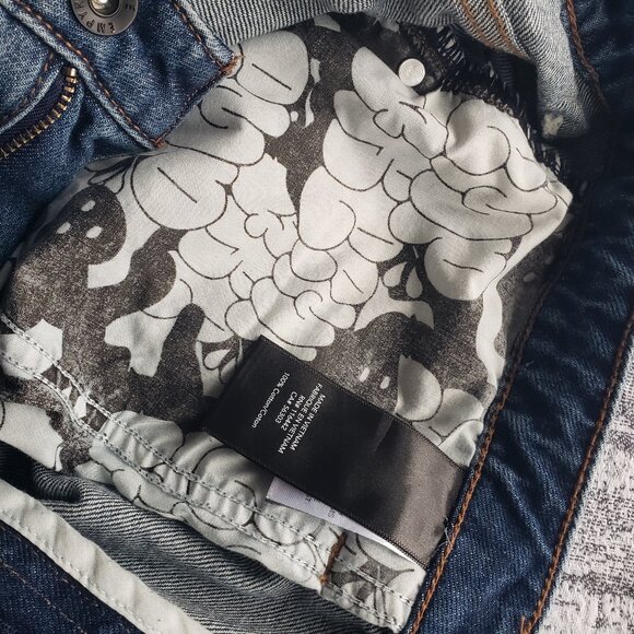 EMPYRE Phat Wide Leg Oversize Dark/Light Blue Wash Skate Y2K Rave Jeans - Picture 5 of 11